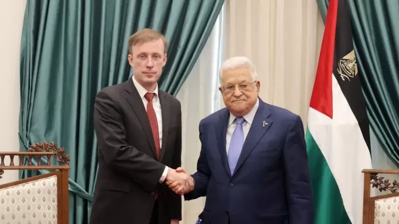 Sullivan savaş sonrası Gazze’nin geleceğini Filistin Yönetimi lideri Mahmud Abbas’la görüştü