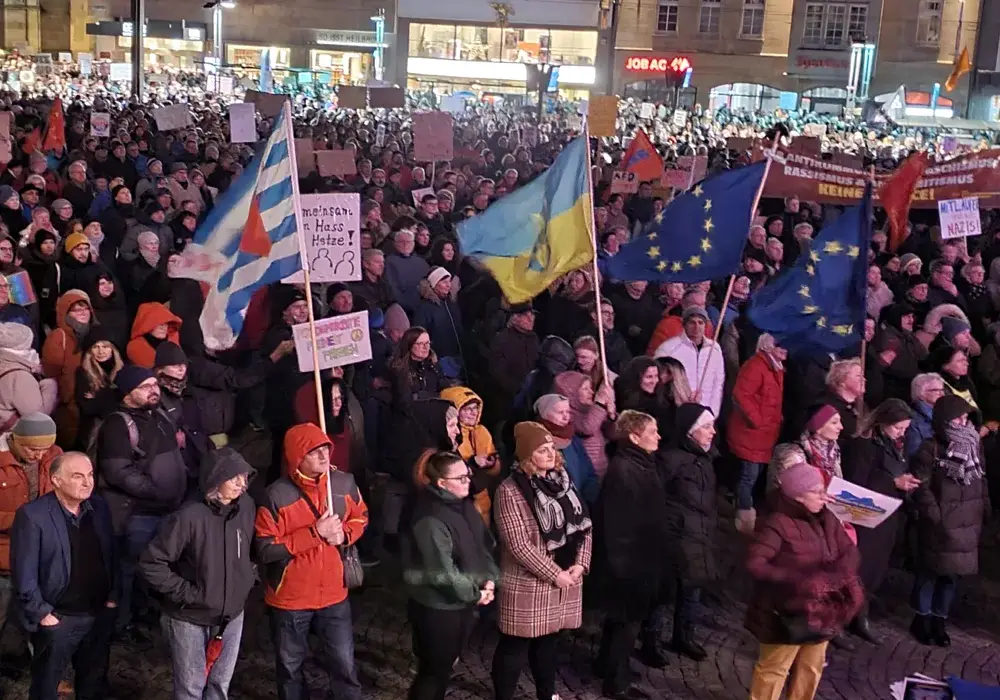 Heilbronnlular "Faşizme geçit yok" dedi