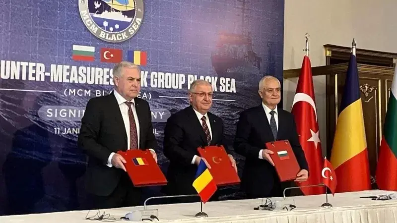 Türkiye, Bulgaristan ve Romanya, Karadeniz’de mayın mutabakatı imzaladı