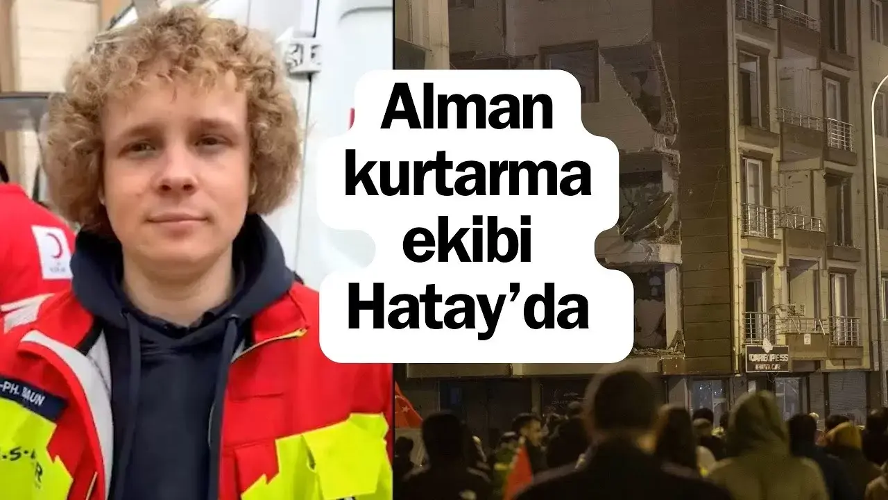 Alman kurtarma ekibi deprem bölgesinde