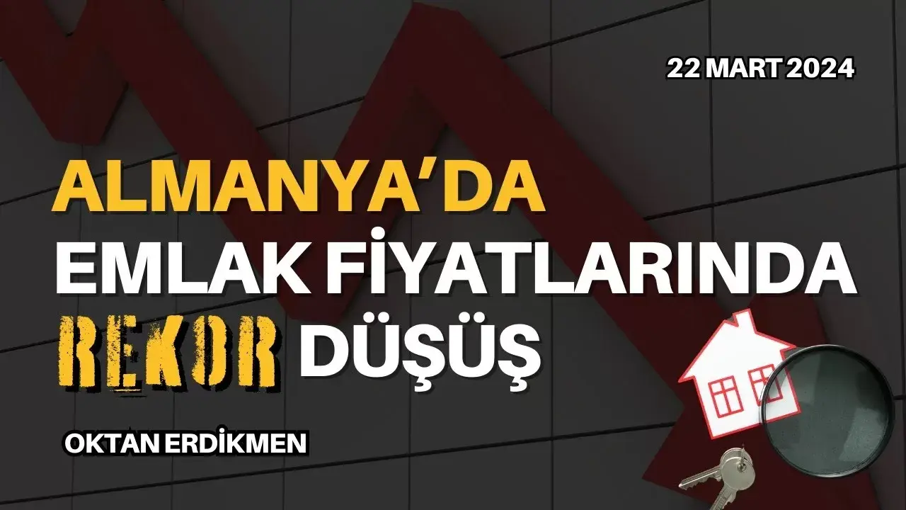 Almanya'da emlak fiyatlarında rekor düşüş
