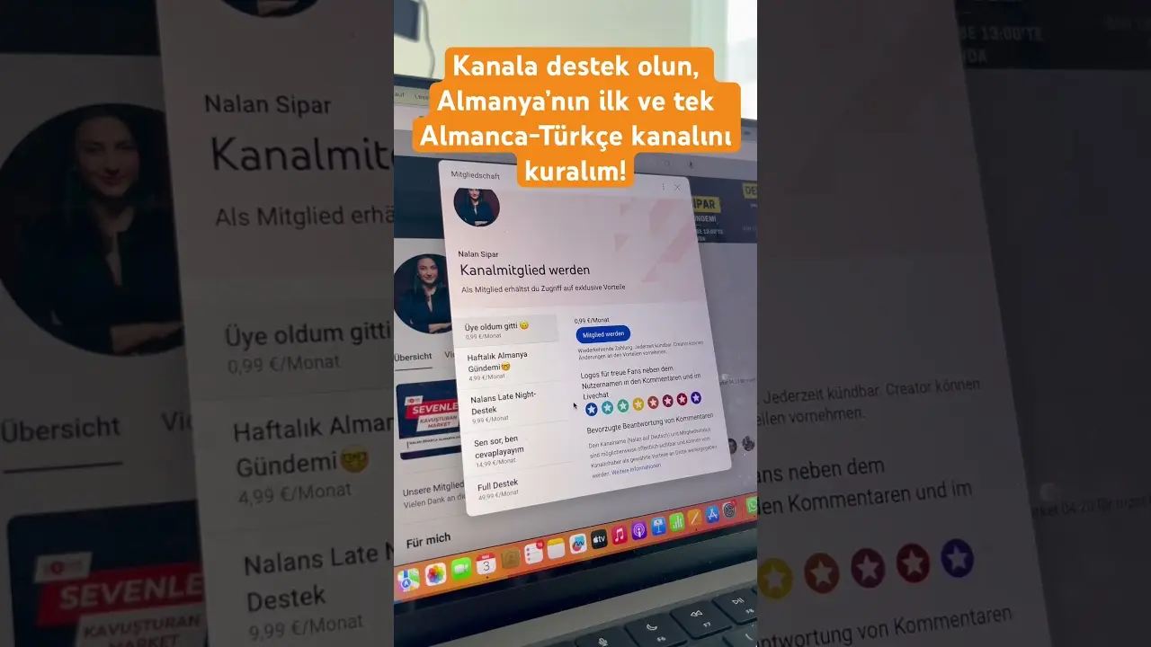 Almanca-Türkçe kanalı birlikte kuralım!