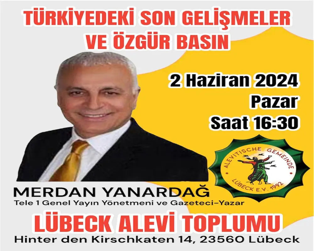 Merdan Yanardağ, Hamburg ve Lübecke`te konferans verecek
