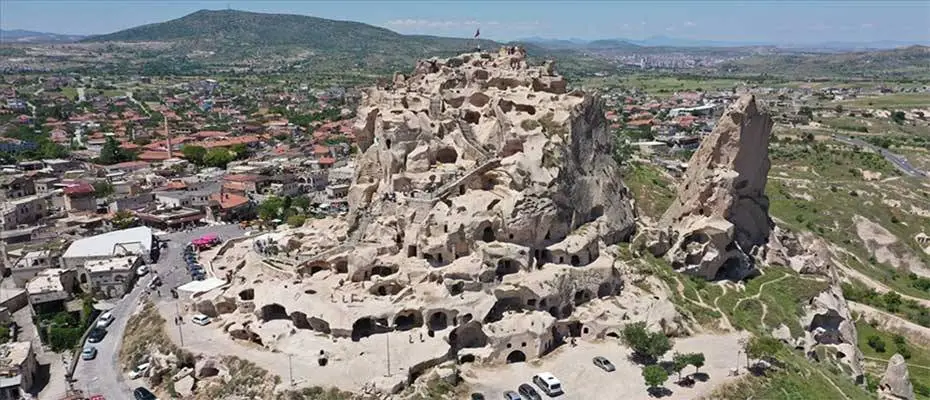 Kapadokya'nın seyir zirvesi Uçhisar Kalesi'ni 5 ayda 92 bin turist ziyaret etti