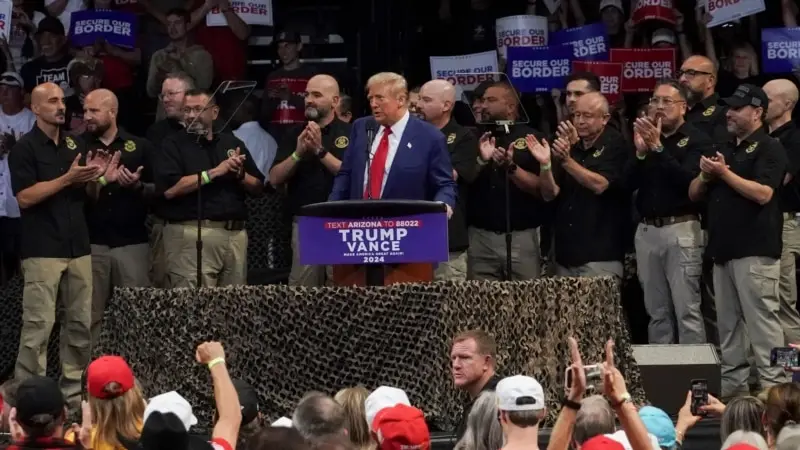 Trump’ın California'daki mitingi yakınlarında bir kişi silah bulundurma suçlamasıyla tutuklandı
