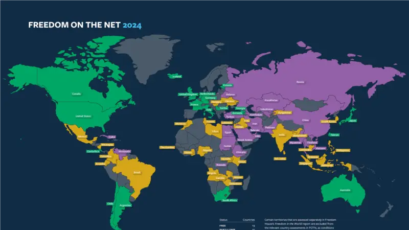 Türkiye, Freedom House’un raporunda bu yıl da "internetin özgür olmadığı ülkeler" arasında kaldı