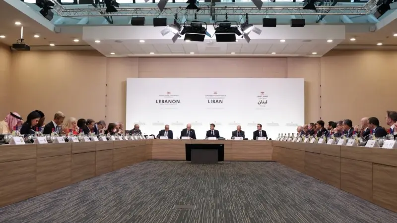 Paris'te düzenlenen Lübnan'a yardım konferansında 1 milyar dolar toplandı