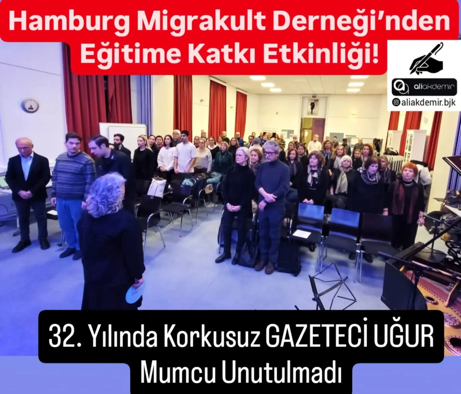 Hamburg`da Uğur Mumcu’nun Anısı Yaşatıldı