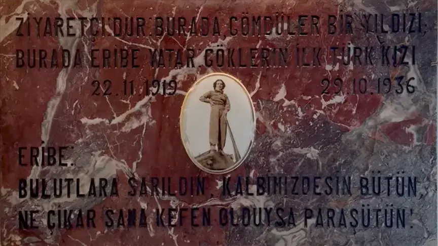 İlk hava şehidi Türk kadınının mezar taşı müzede sergilenmeyi bekliyor