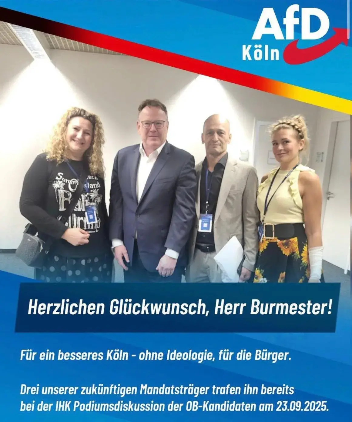 SPD Köln Başkanı Burmester’e AfD ile Fotoğraf Tepkisi
