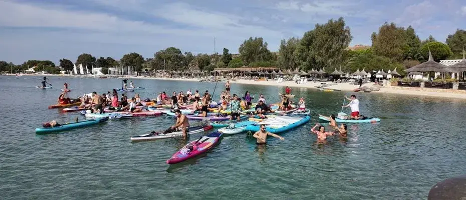 Paddle sezonu Foça’daki renkli finalle tamamlandı