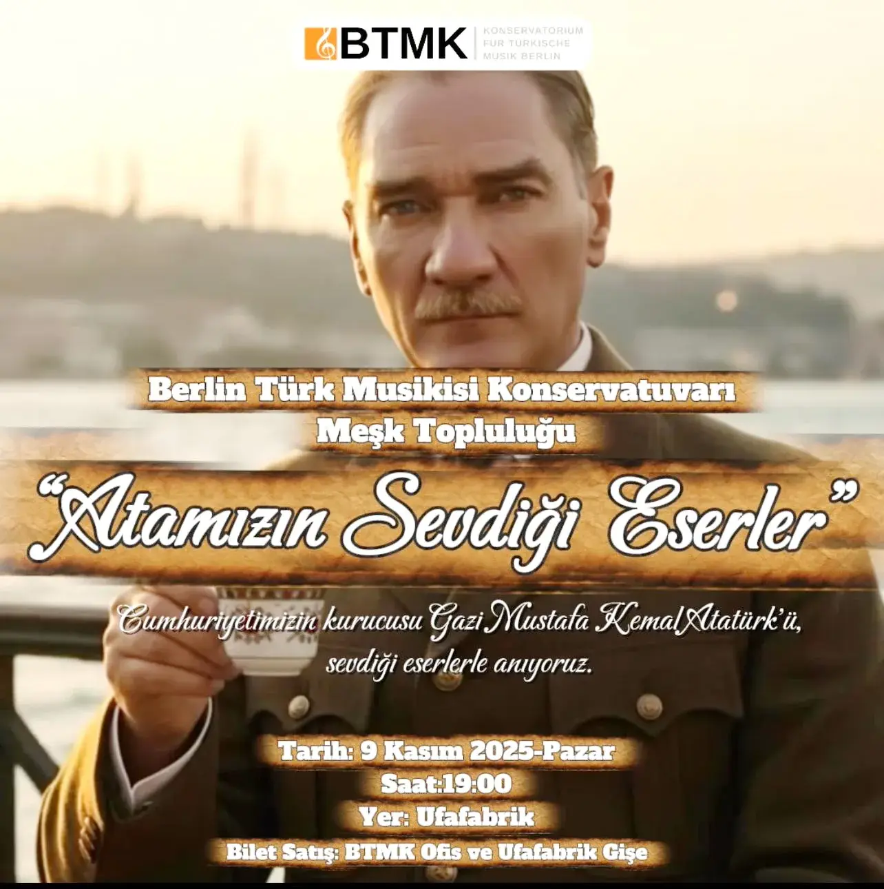 Berlin`de “Atatürk’ün Sevdiği Şarkılar” seslendirilecek