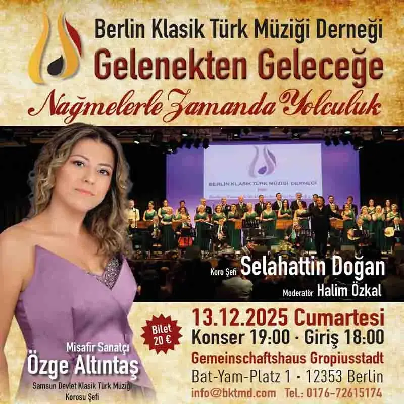 BKTMD Korosu’ndan Anlamlı Konser: “Gelenekten Geleceğe – Nâğmelerle Zamanda Yolculuk”
