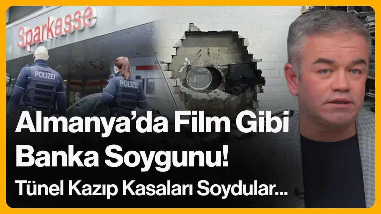 Almanya'da Film Gibi Banka Soygunu!