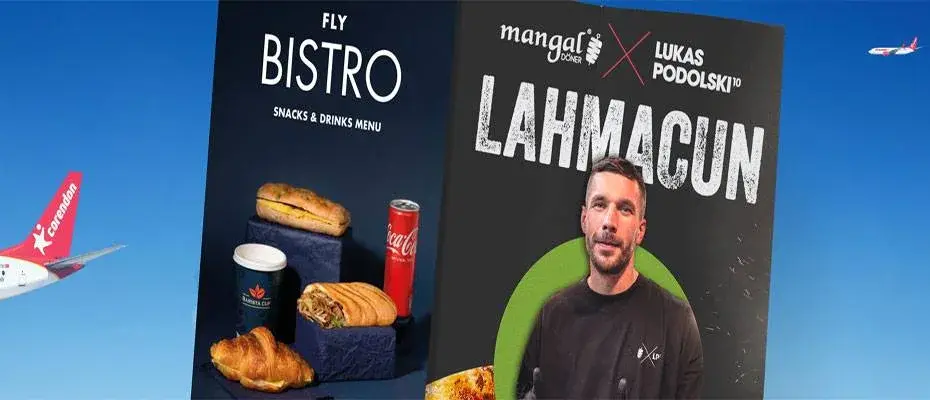 Türk sokak lezzeti uçak menüsünde
