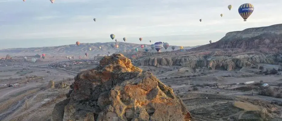 Kapadokya’da balon turlarına katılım 754 bini aştı