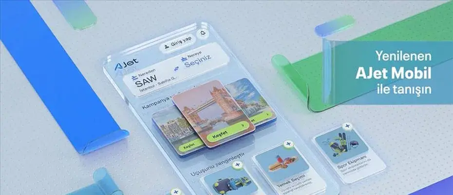 AJet’in mobil uygulaması yenilendi